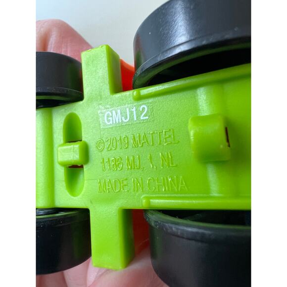 Fisher-Price Wheelies #2 Orange Green Roadster Race Car Vehicle Mattel - Picture 6 of 6